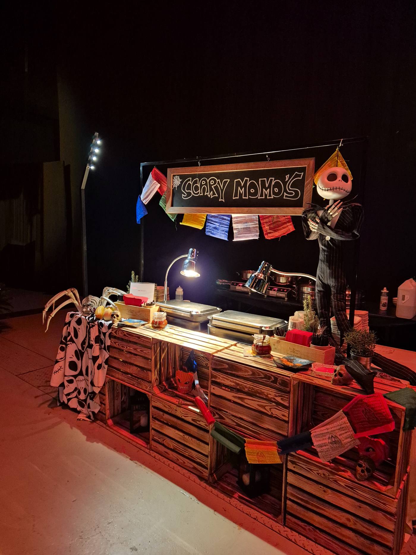 Themed bar area in the transformed Hall 622